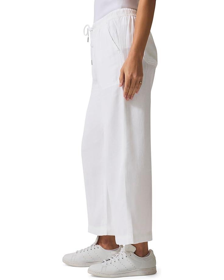 Ribbed Waist Midi Pants Product Image