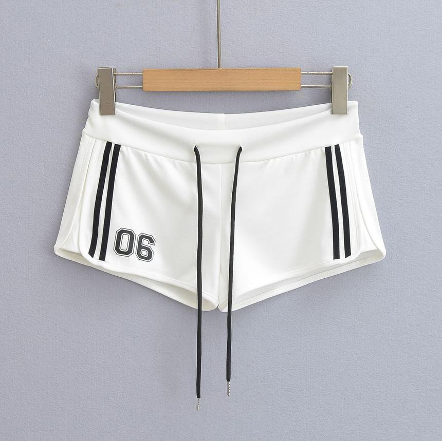 Low Rise Numbering Shorts Product Image