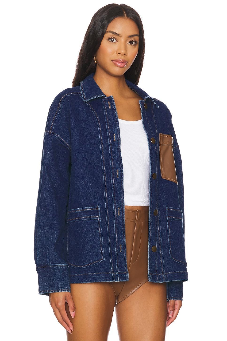 The Denim Shacket Central Park West Product Image