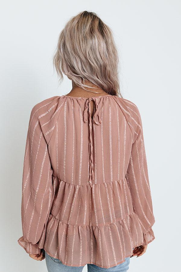Infinitely Grateful Babydoll Top In Latte Product Image