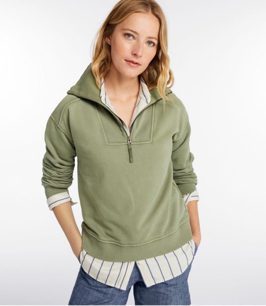 Women's Sunwashed Sweats, Quarter-Zip Product Image