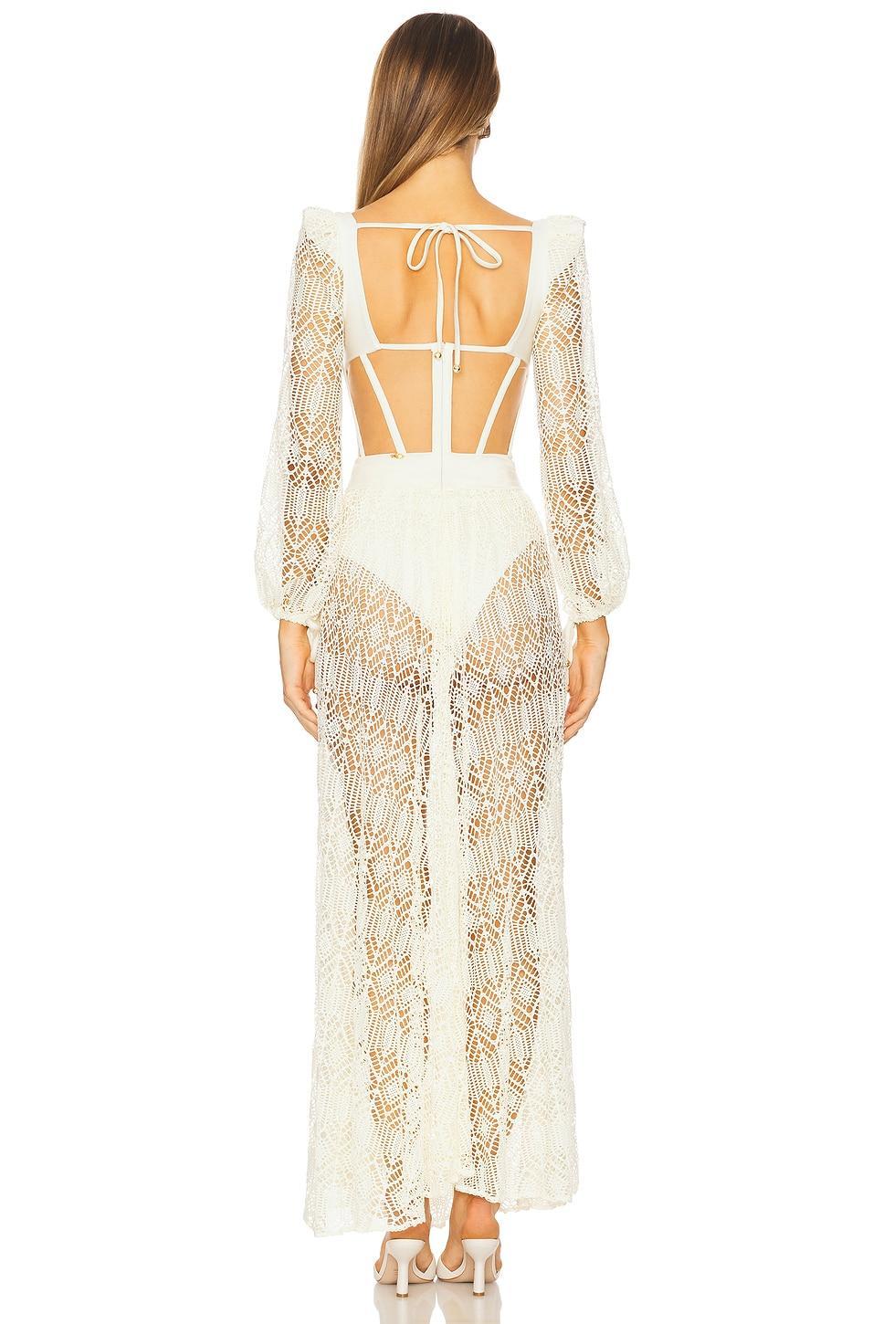 x Camila Coelho Pine Lace Bustier Dress PatBO Product Image