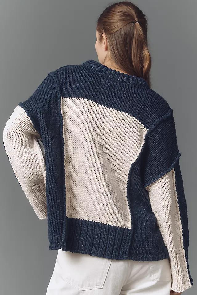 Pilcro Chunky Crew-Neck Sweater Product Image