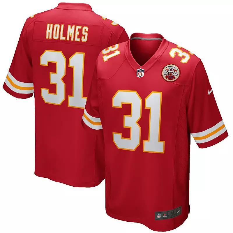 Men's Nike Priest Holmes Red Kansas City Chiefs Game Retired Player Jersey, Size: Small Product Image