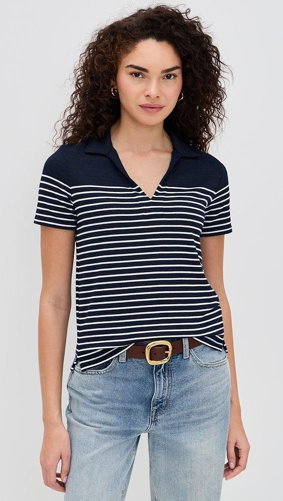 rag & bone The Knit Stripe Polo | Shopbop Product Image
