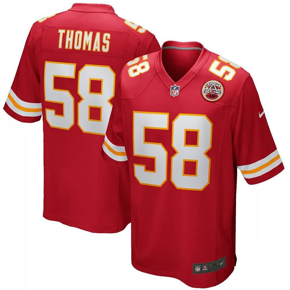 Men's Nike Derrick Thomas Red Kansas City Chiefs Game Retired Player Jersey, Size: XL Product Image