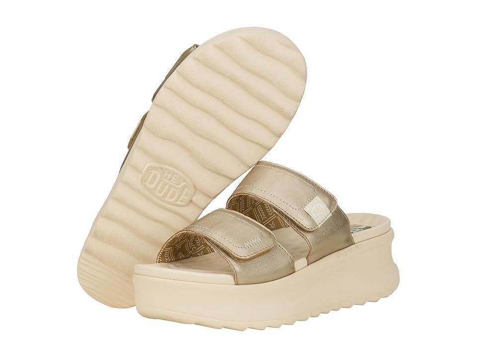 Hey Dude Delray Slide Classic (Champagne) Women's Shoes Product Image