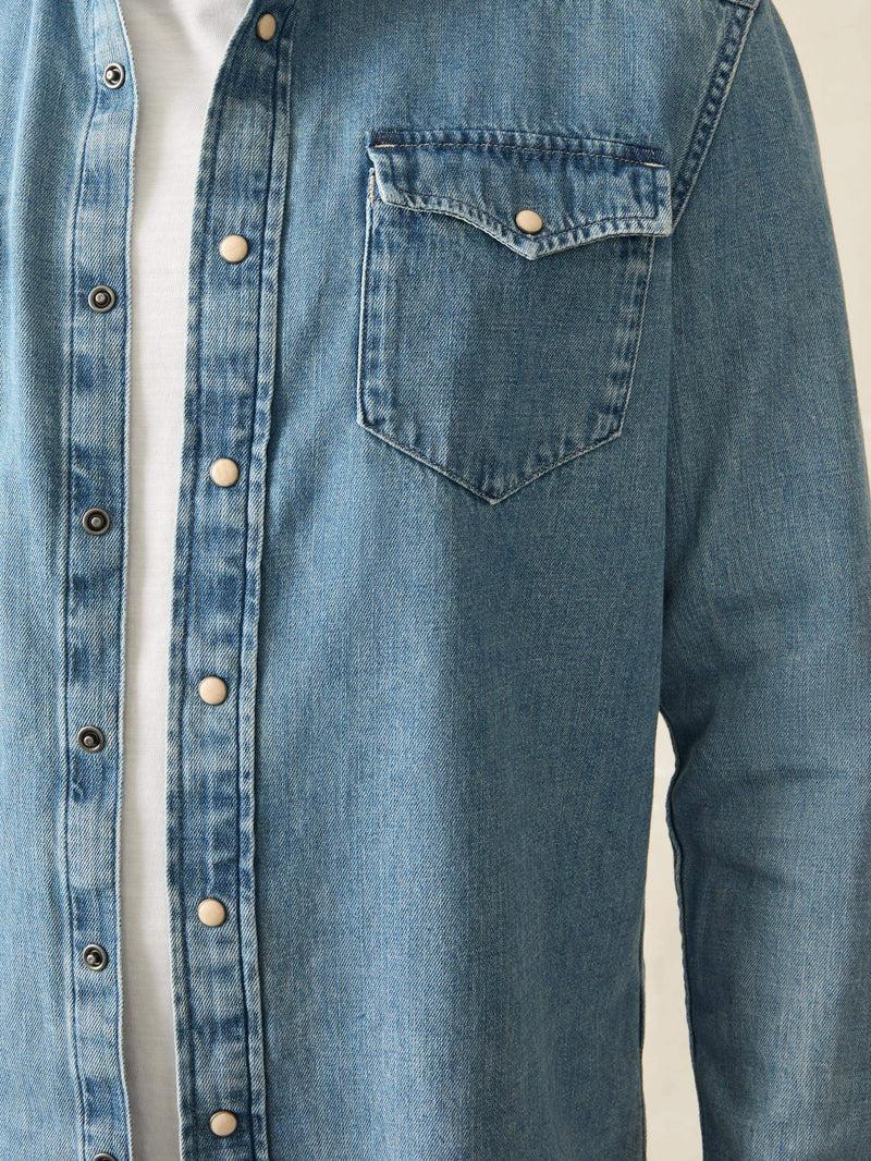 The Western Shirt - Faded Indigo Product Image