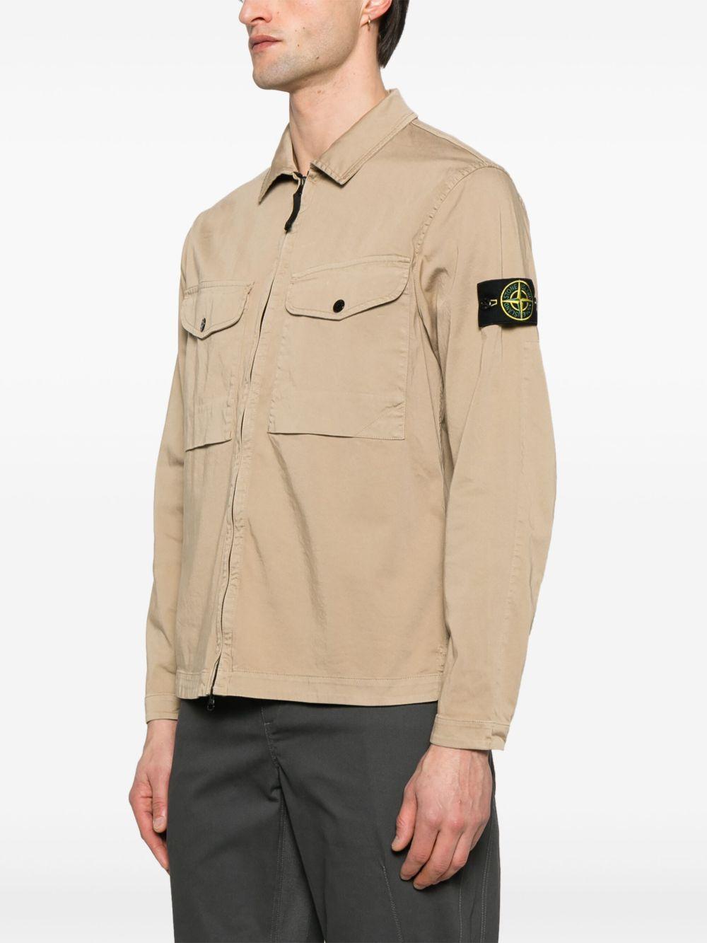 Compass-badge shirt jacket Product Image
