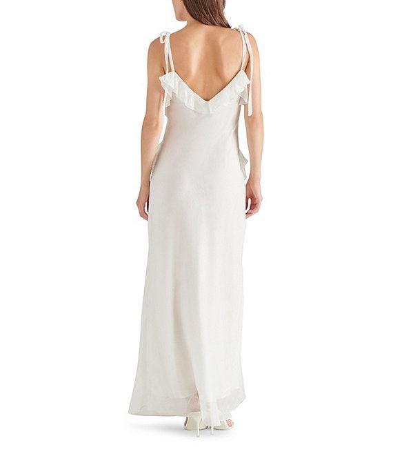 Steve Madden Adalina V-Neck Sleeveless Ruffle Maxi Dress Product Image