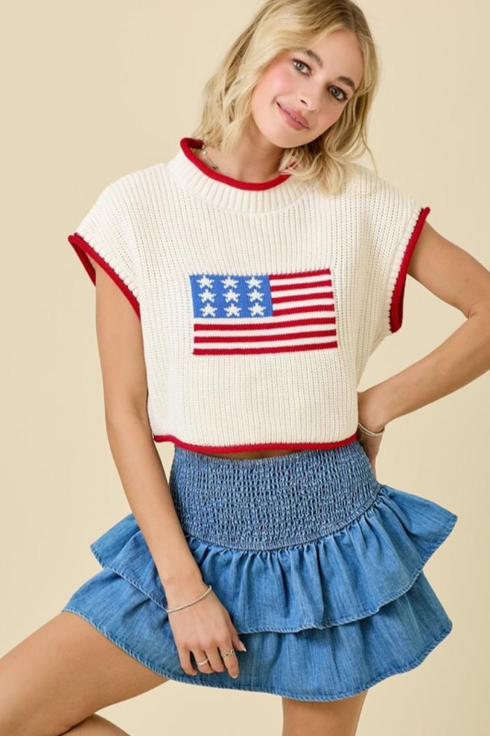 SS Boxy Patriotic Top Product Image