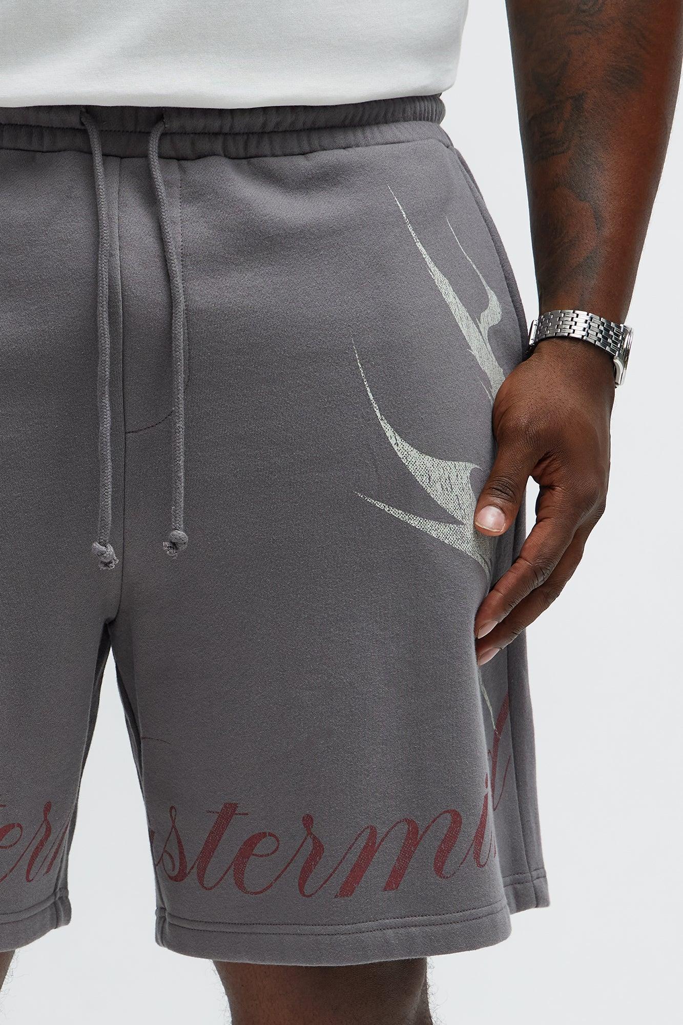 Mastermind Baggy Sweatshort - Grey Male Product Image