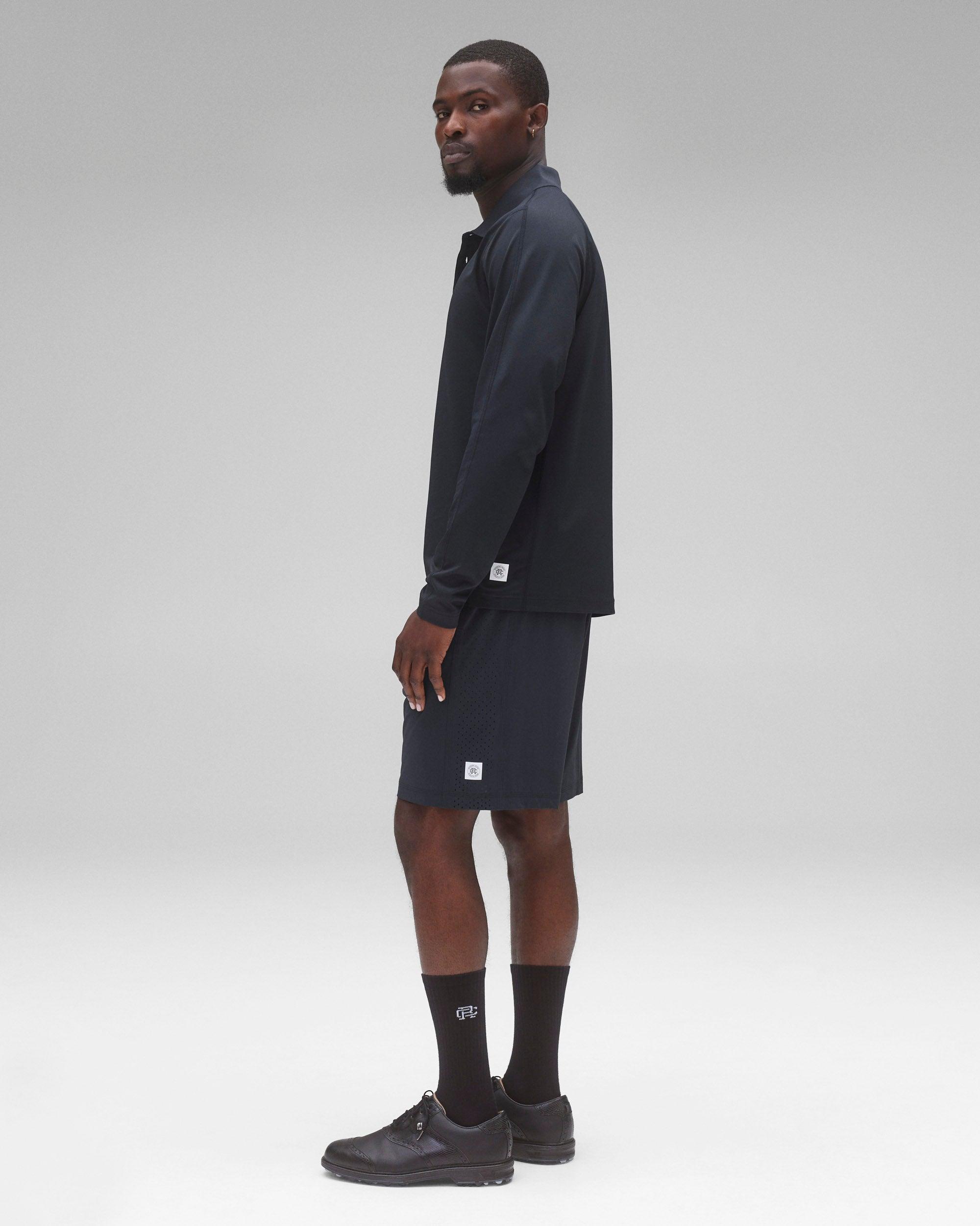Tech Pique Playoff Long Sleeve Polo - Vault Male Product Image