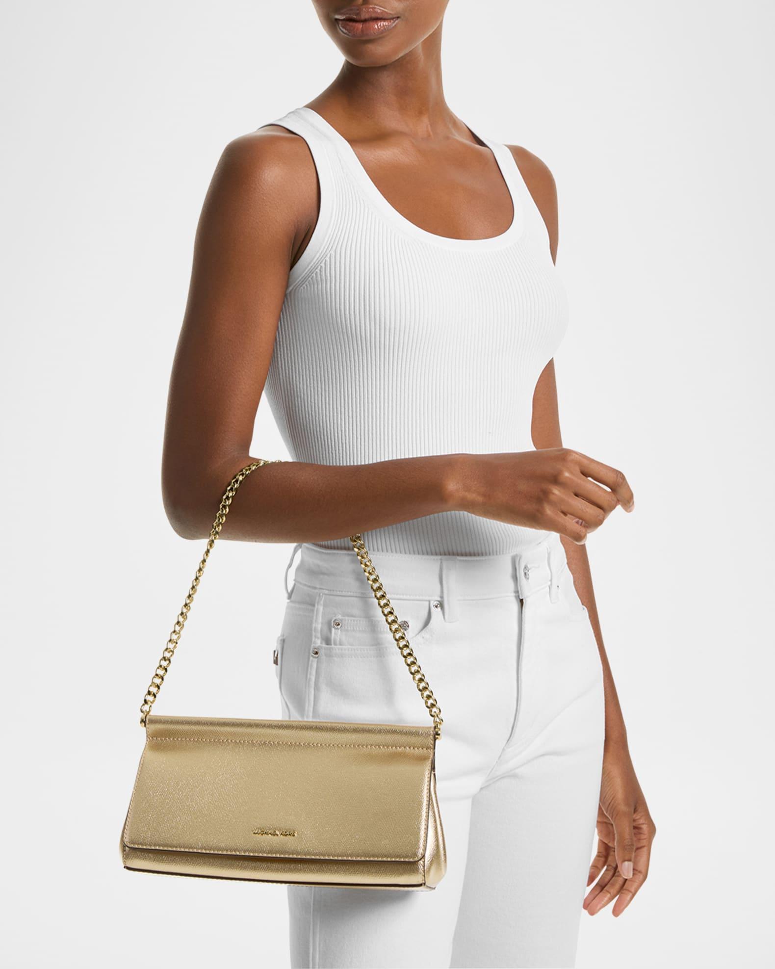 Medium Metallic Leather Clutch Bag Product Image