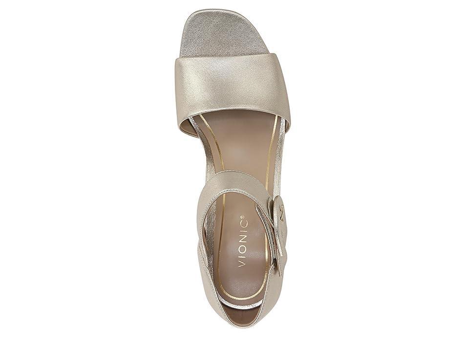 VIONIC Chardonnay Ankle Straps Metal Leather) Women's Sandals Product Image