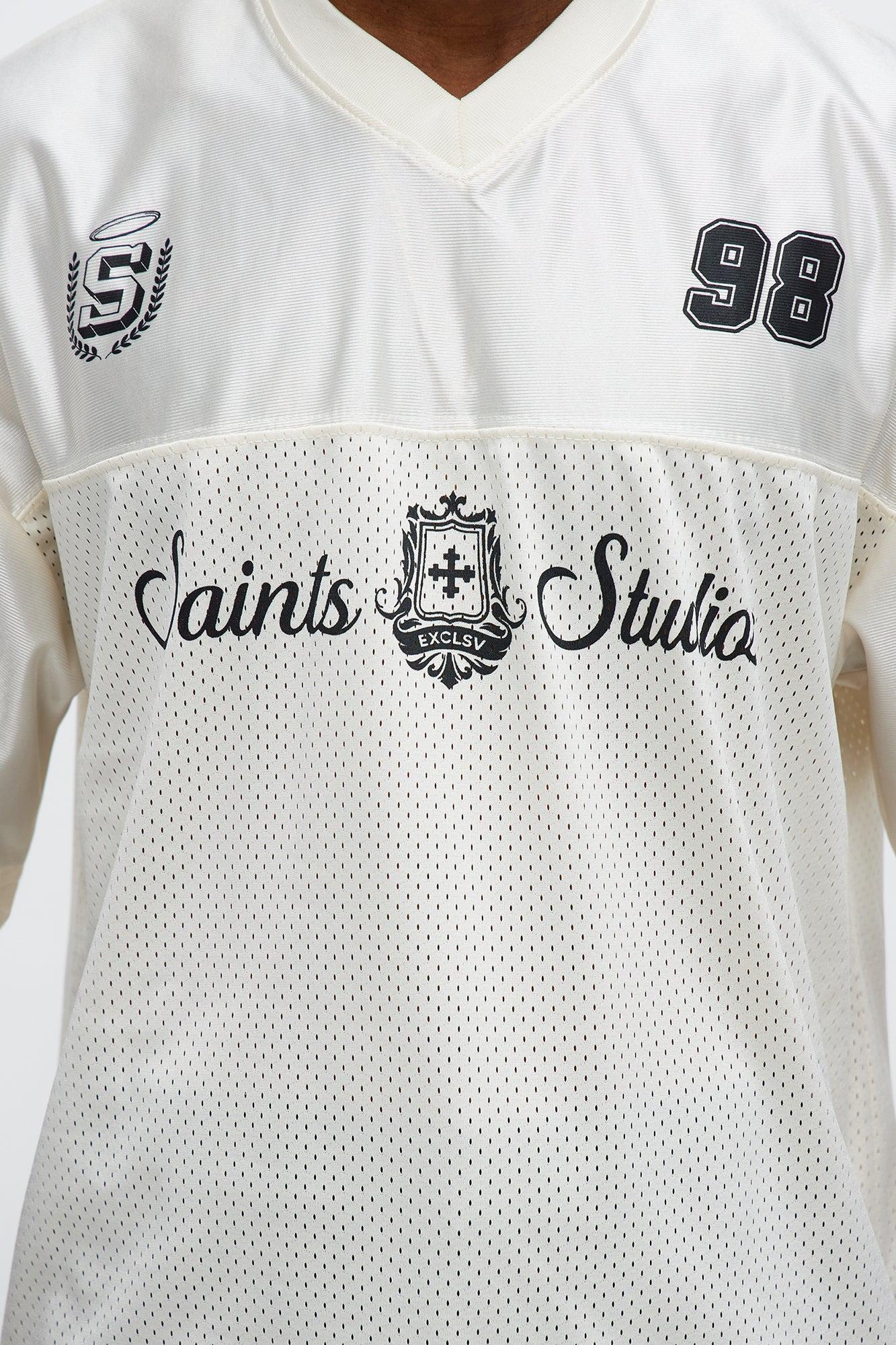 Saints Studios Short Sleeve Soccer Jersey - Off White/combo Product Image