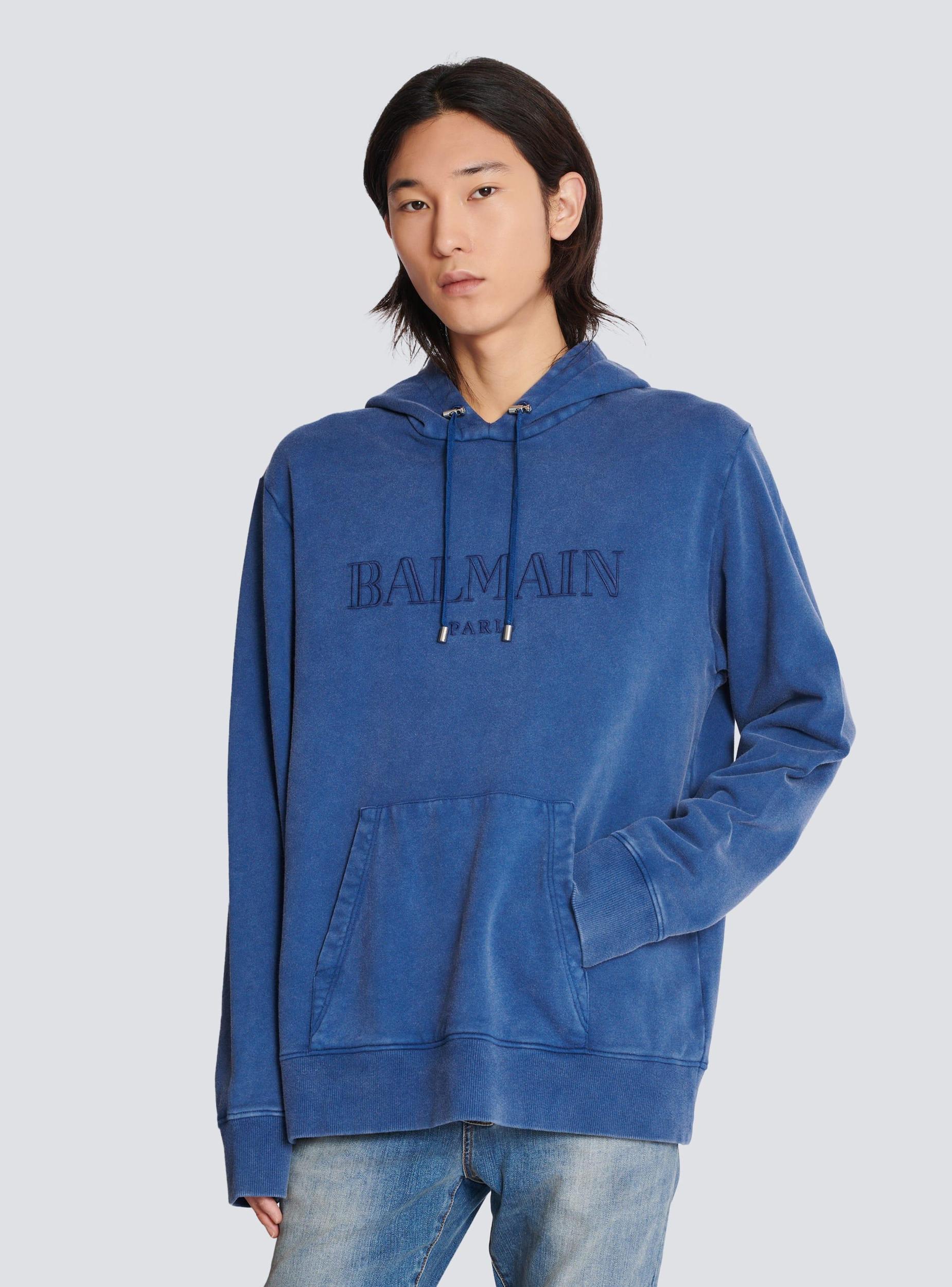 Vintage Balmain embroidered hoodie Product Image