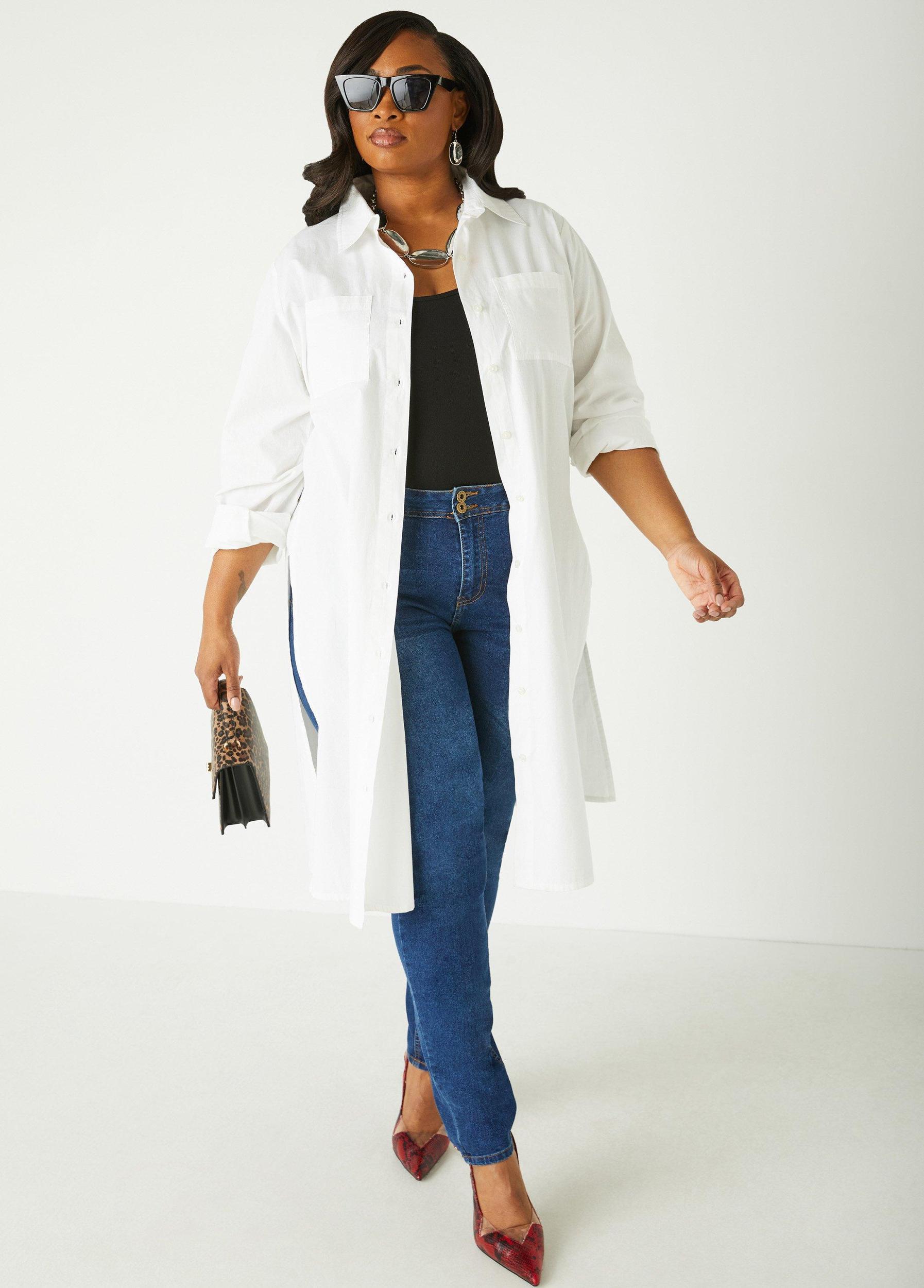 Cotton Poplin Duster Shirt Product Image