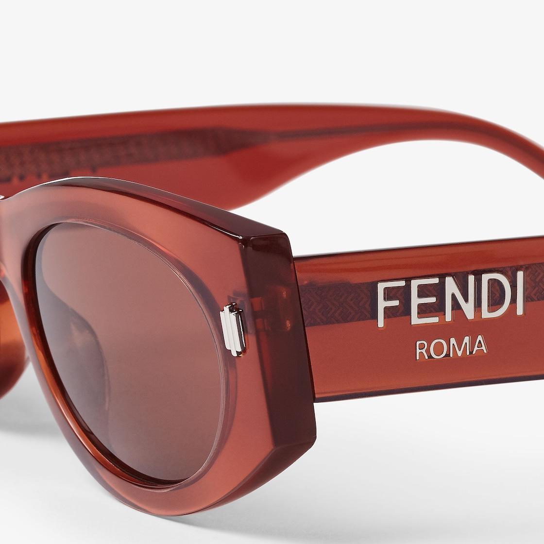Fendi RomaRed acetate sunglasses Product Image