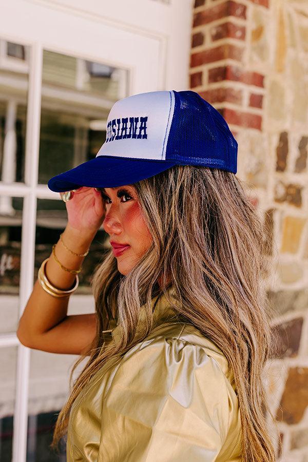 Louisiana Embroidered Trucker Hat Product Image