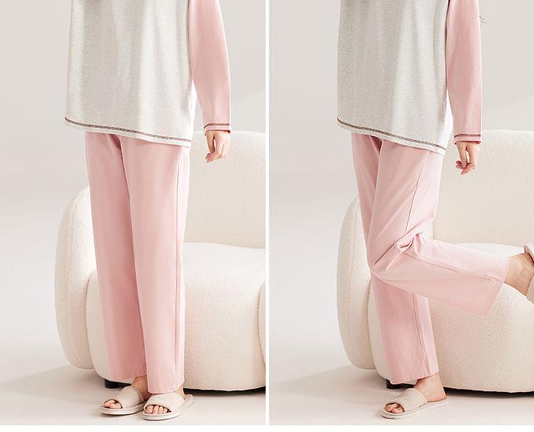 Couple Matching Raglan Pajama Set Product Image