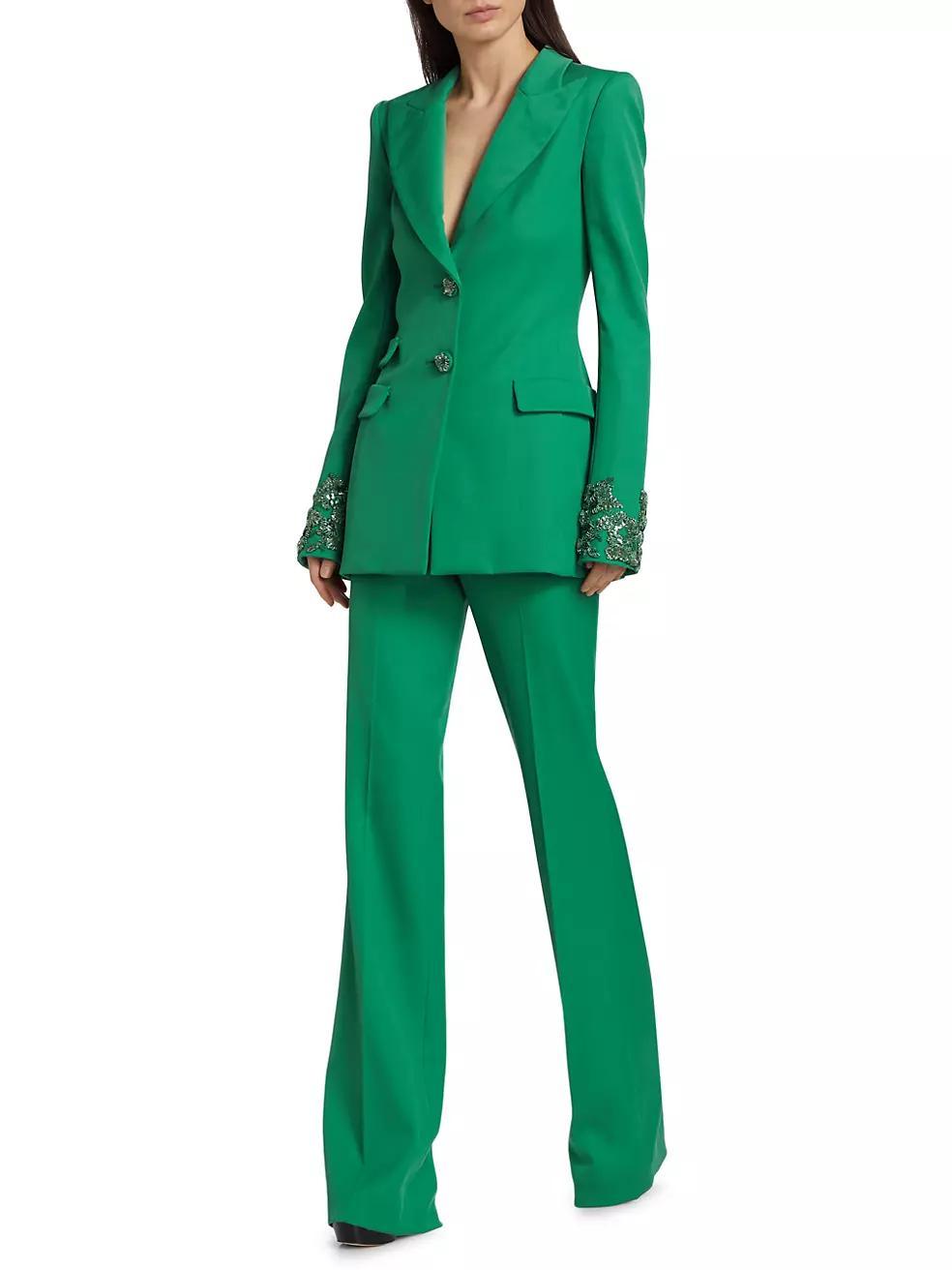 Cashmere Creased-Front Dress Trousers Product Image