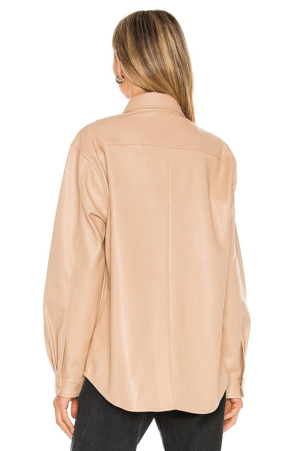 Frida Vegan Leather Shirt Bardot Product Image