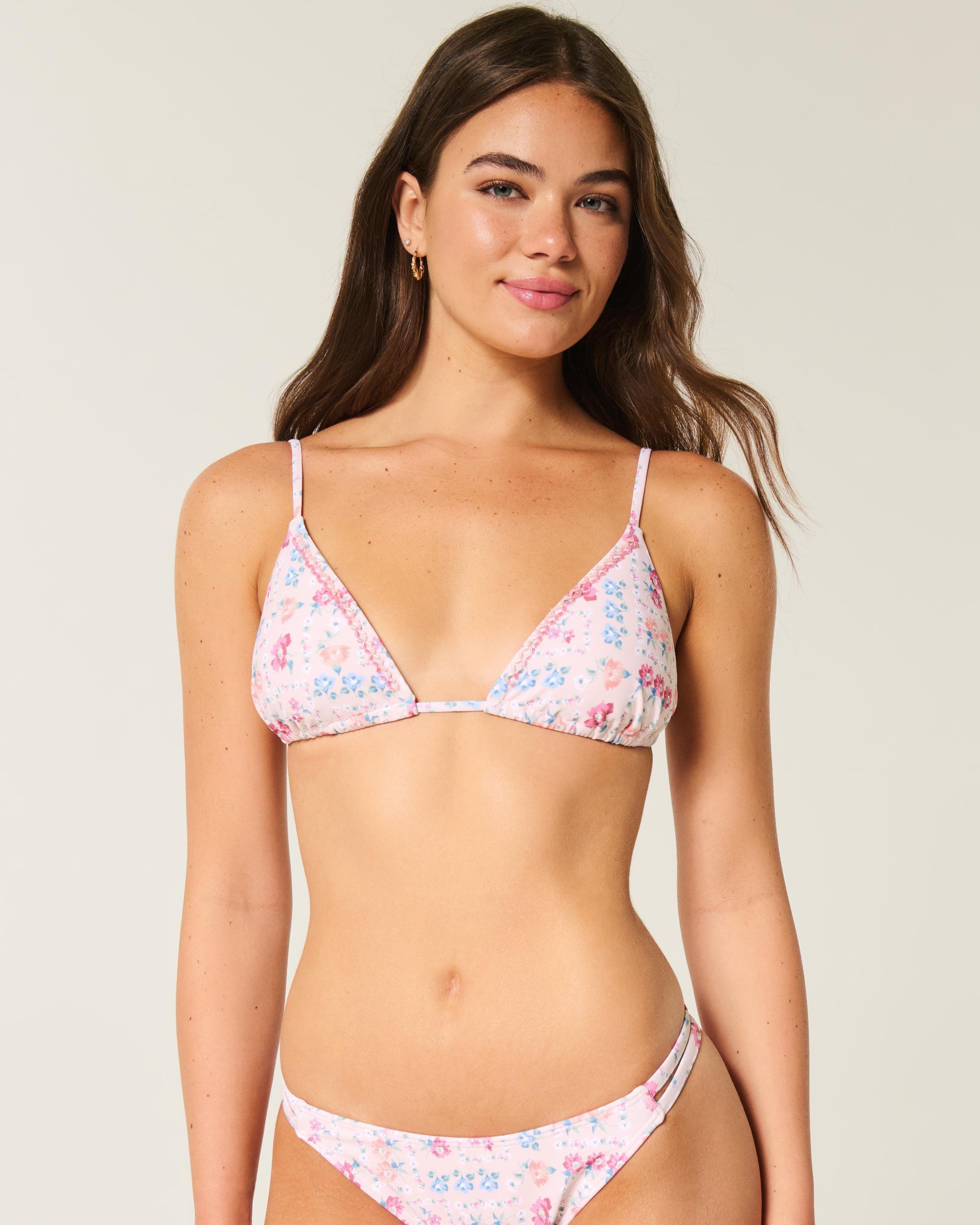 Embellished Triangle Bikini Top Product Image