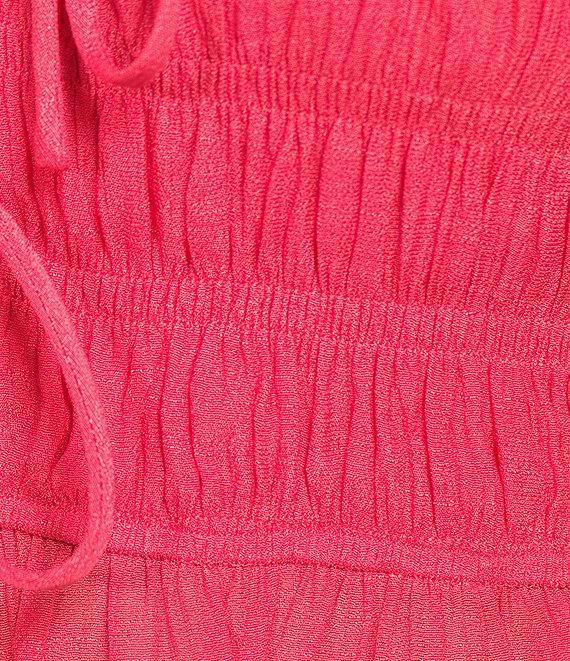 Lucy Paris Plus Livia Smocked Ruffle Short Sleeve Blouse Product Image