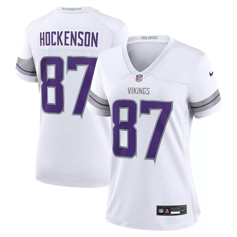 Women's Nike T.J. Hockenson White Minnesota Vikings Alternate Game Player Jersey, Size: Medium Product Image