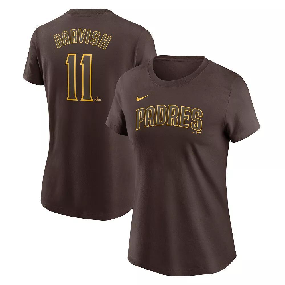 Women's Nike Freddie Freeman Royal Los Angeles Dodgers Fuse Name & Number T-Shirt, Size: Small, Blue Product Image