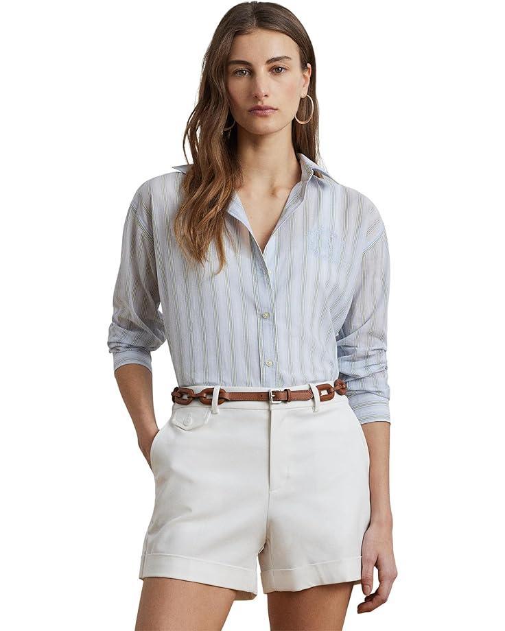 Relaxed Fit Striped Broadcloth Shirt Product Image