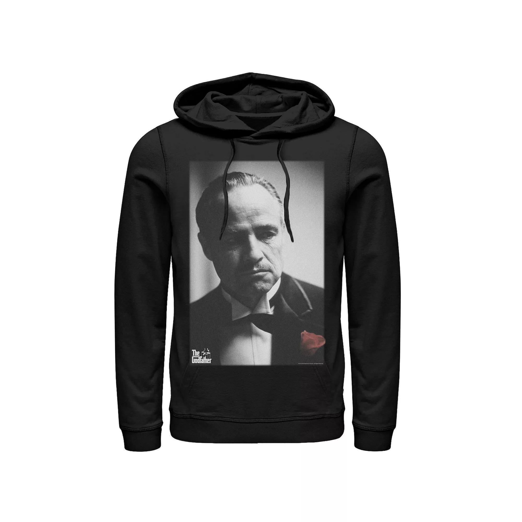 Men's The Godfather Don Vito Corleone Poster Hoodie, Size: XL, Black Product Image