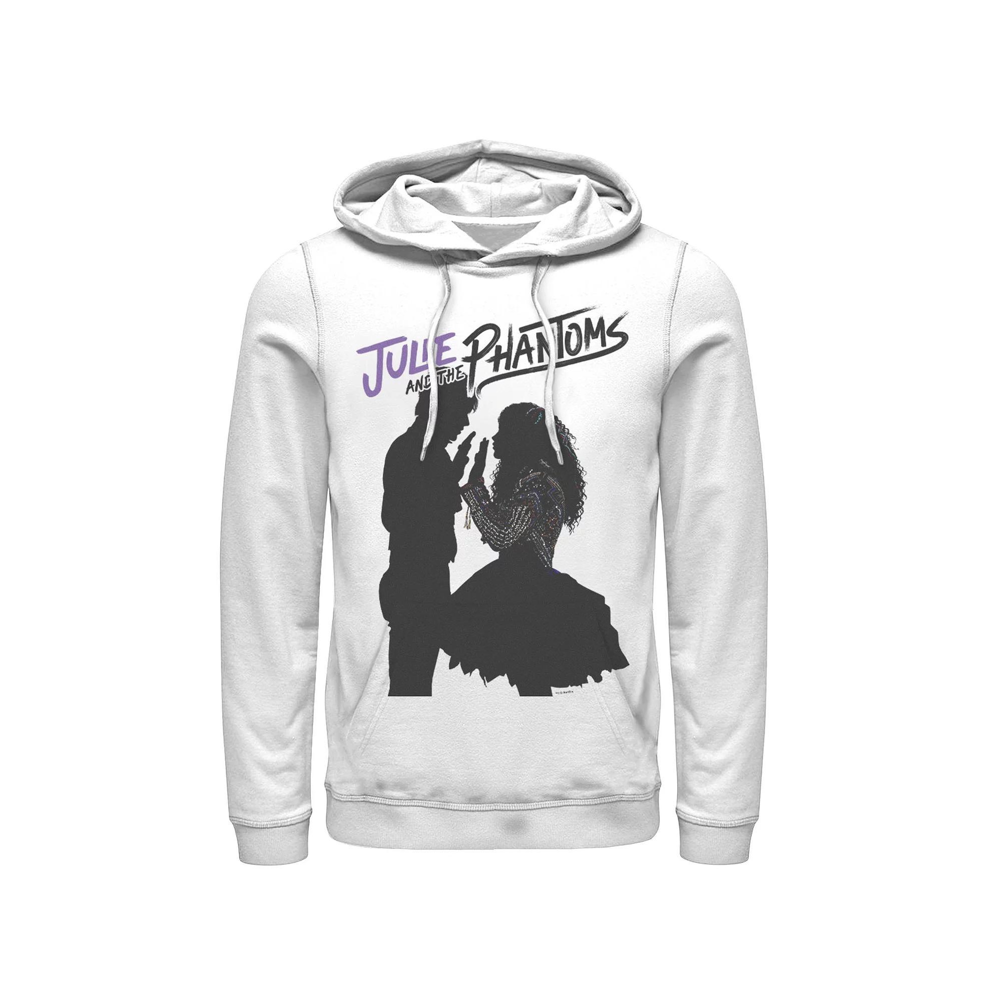 Men's Julie And The Phantoms Silhouettes Hoodie, Size: Large, White Product Image