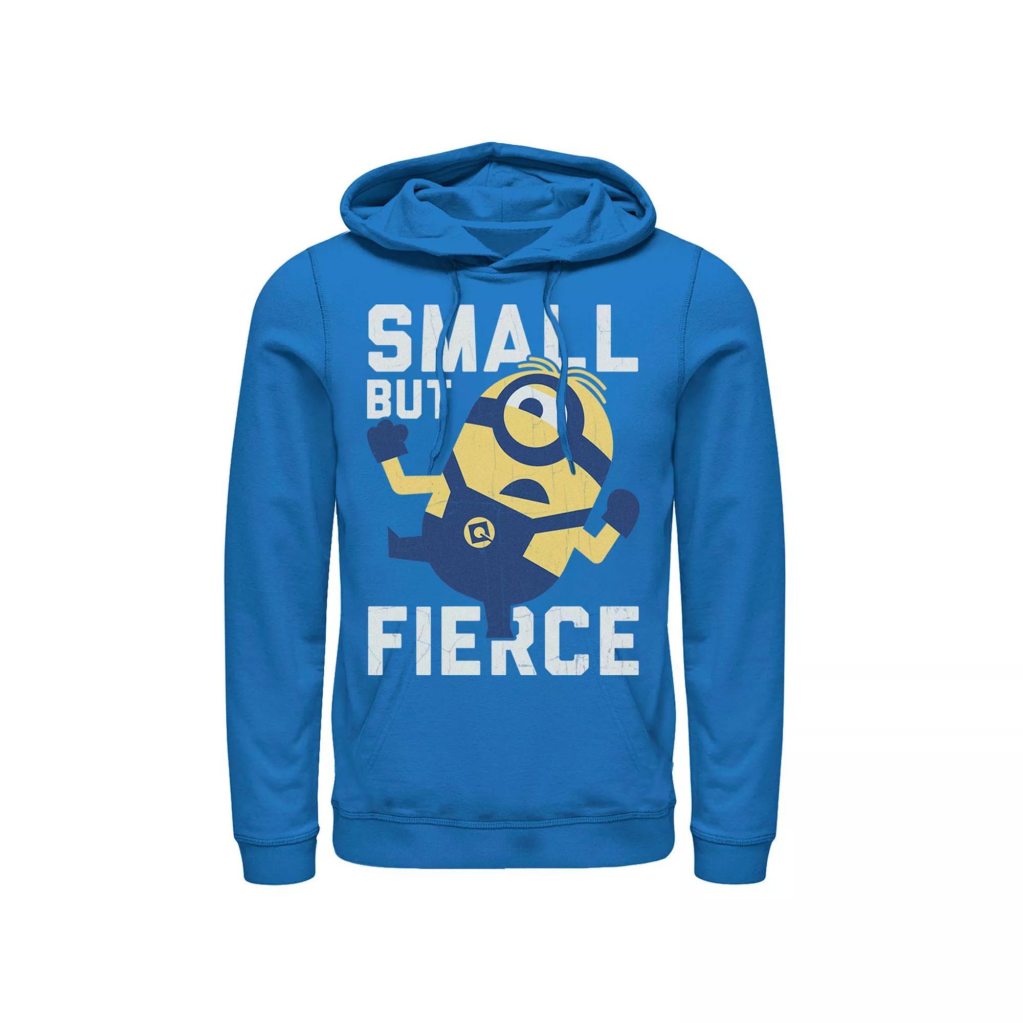 Men's Despicable Me Minions He Is Small But Fierce Graphic Hoodie, Size: Medium, Royal Product Image