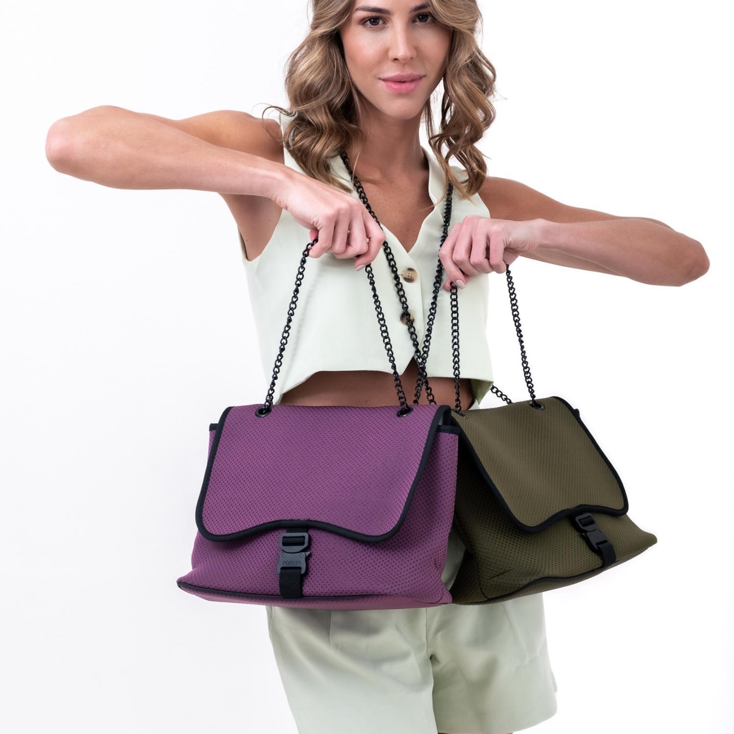 FLAP CROSSBODY EGGPLANT Product Image