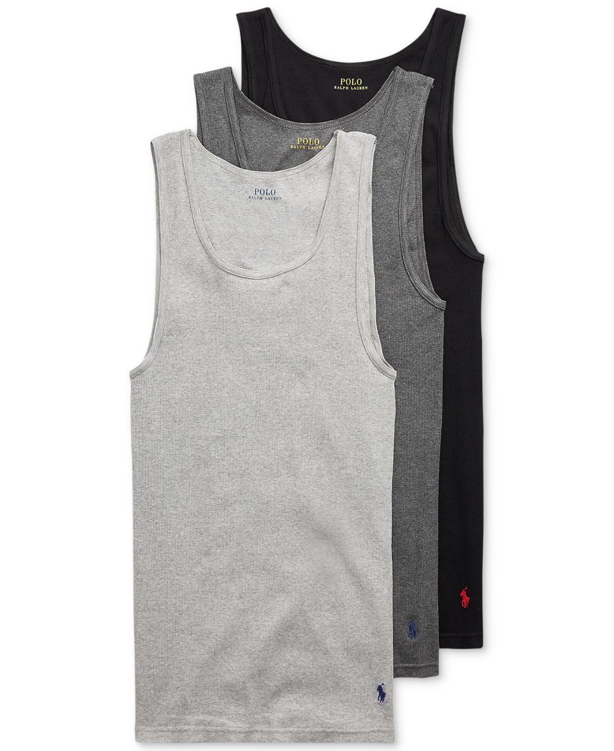 POLO RALPH LAUREN Men's Classic-fit Tank Top, 3-pack In Polo Black Product Image