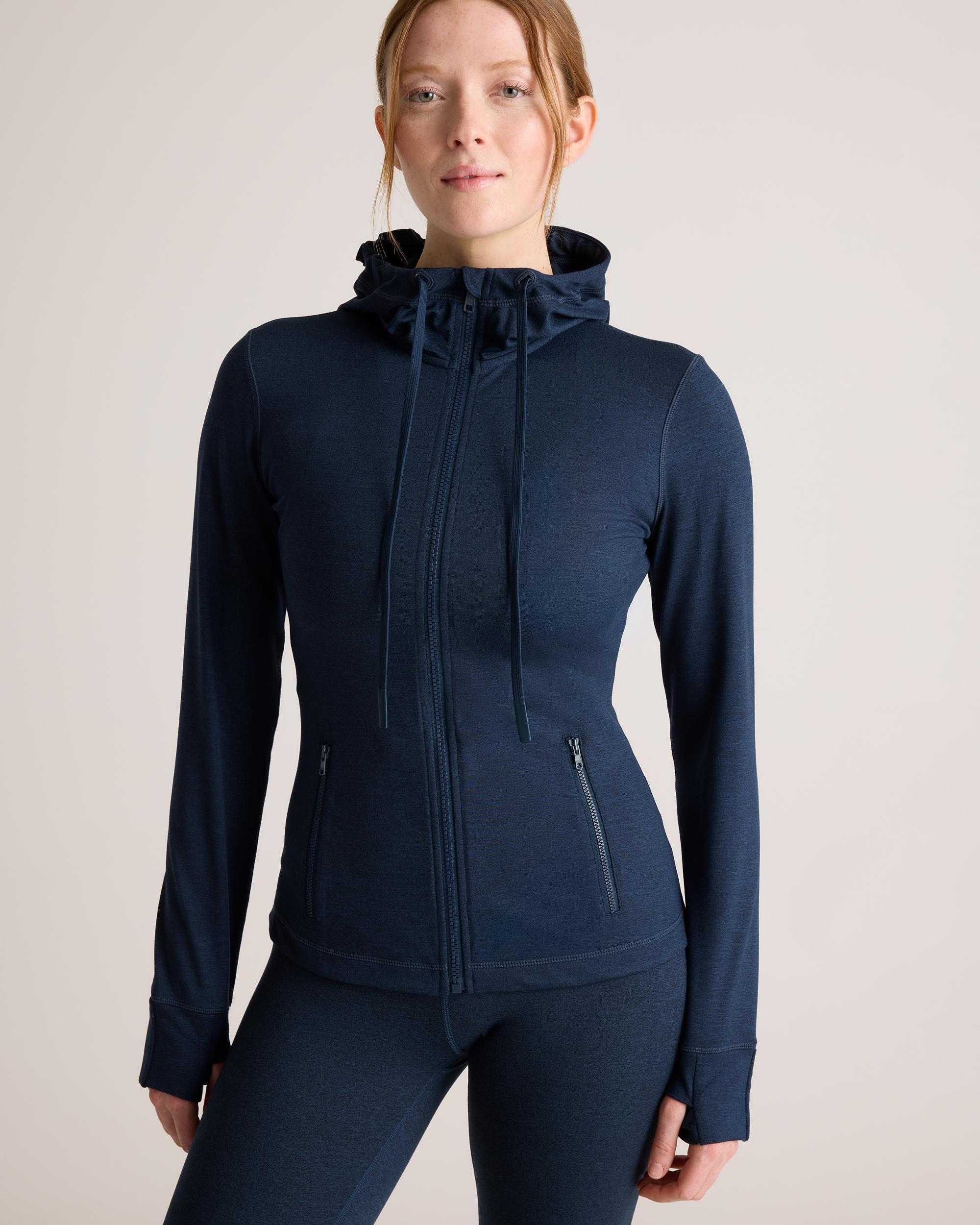 Quince | Women's Ultra-Soft Slim Fit Hooded Jacket Size XS, Polyester Product Image