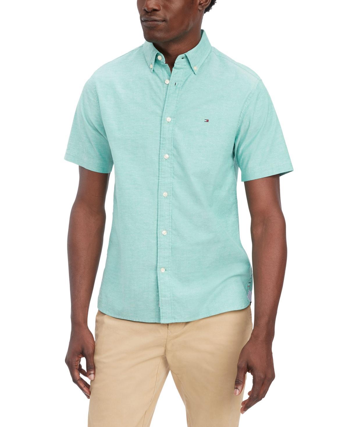 Tommy Hilfiger Mens 1985 Regular-Fit Th Flex Stretch Button-Down Oxford Shirt Product Image