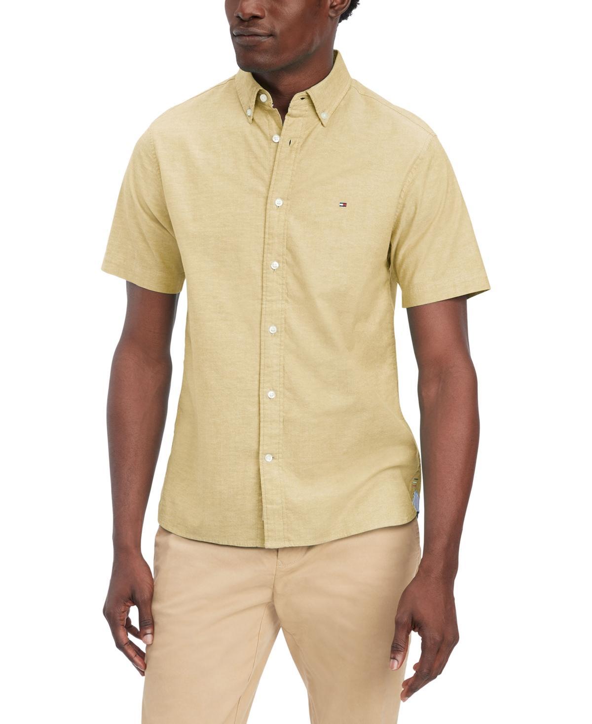 Tommy Hilfiger Mens 1985 Regular-Fit Th Flex Stretch Button-Down Oxford Shirt Product Image