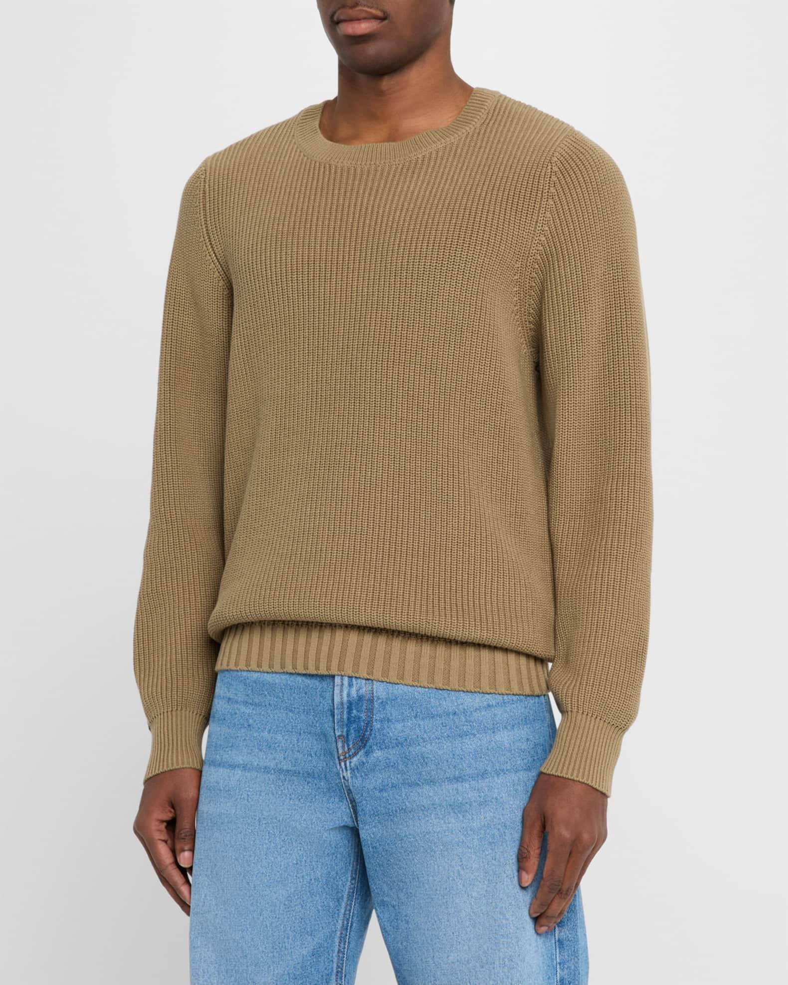 Men's Vernon Ribbed Cotton Crewneck Sweater Product Image
