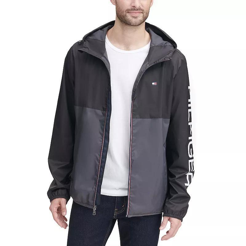 Men's Tommy Hilfiger Hooded Rain Slicker Jacket, Size: XXL, Yellow Product Image