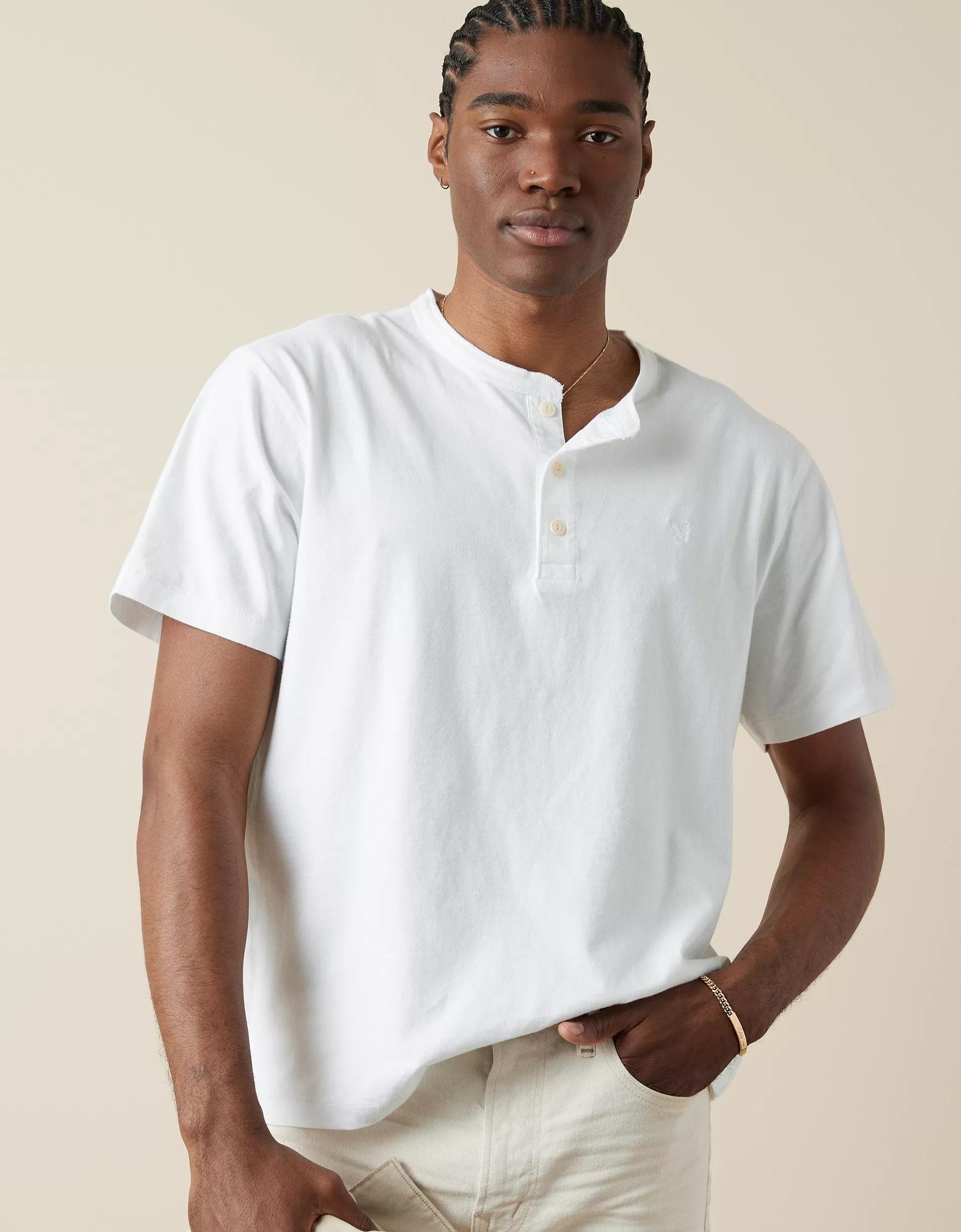 AE Lived-In Henley T-Shirt Product Image