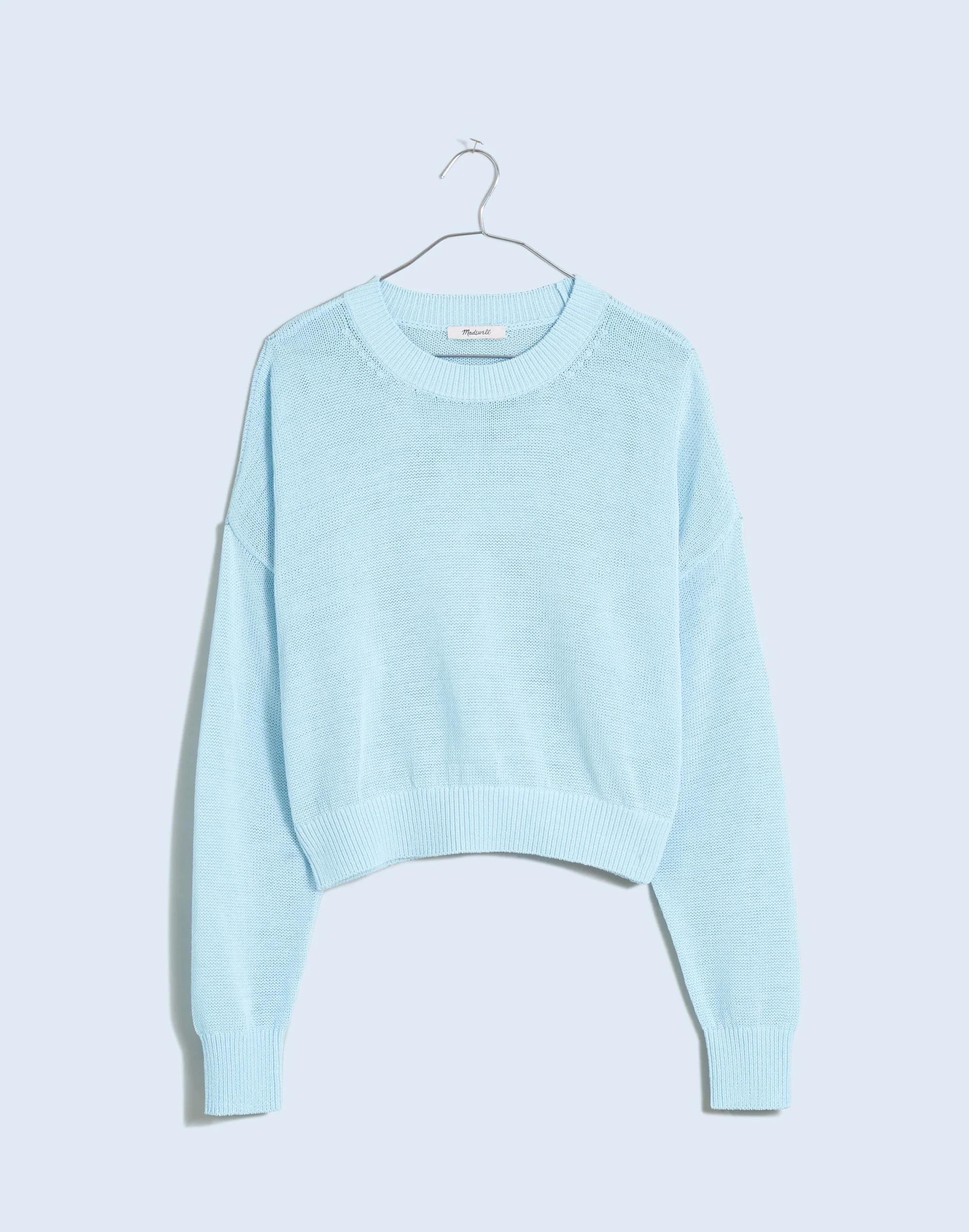 Loose-Knit Crewneck Sweater Product Image