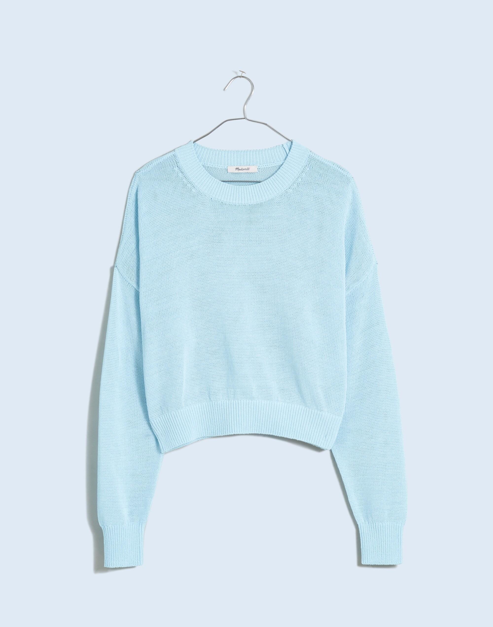 Loose-Knit Crewneck Sweater Product Image