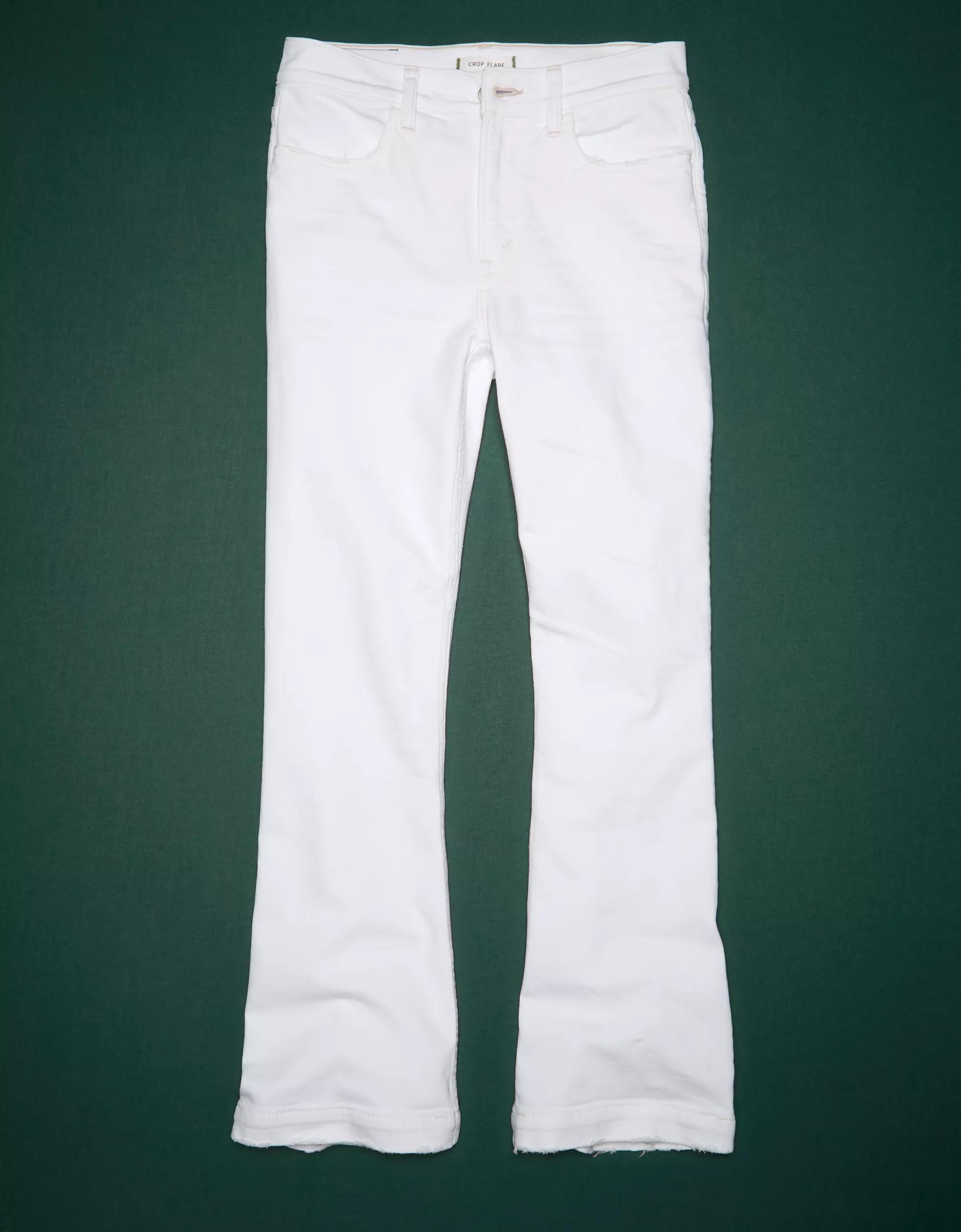 AE77 Premium Crop Flare Jean Product Image