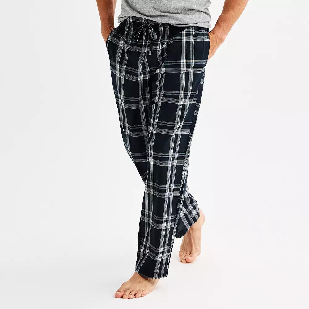 Men's Sonoma Goods For Life® Woven Pajama Pants, Size: Large, True Blue Pinstripe Product Image