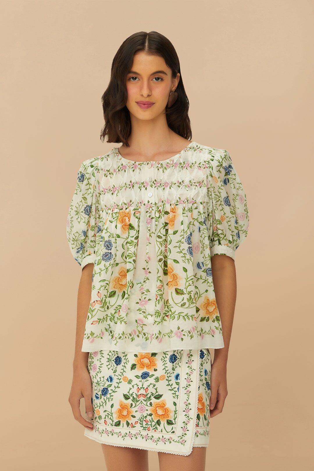 Off-White Folk Floral Mini Skirt Product Image