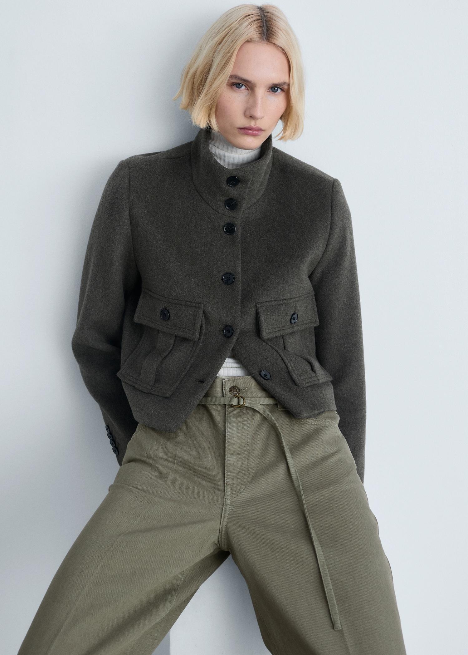 Wide-leg jeans with belt detail - Women | MANGO USA Product Image