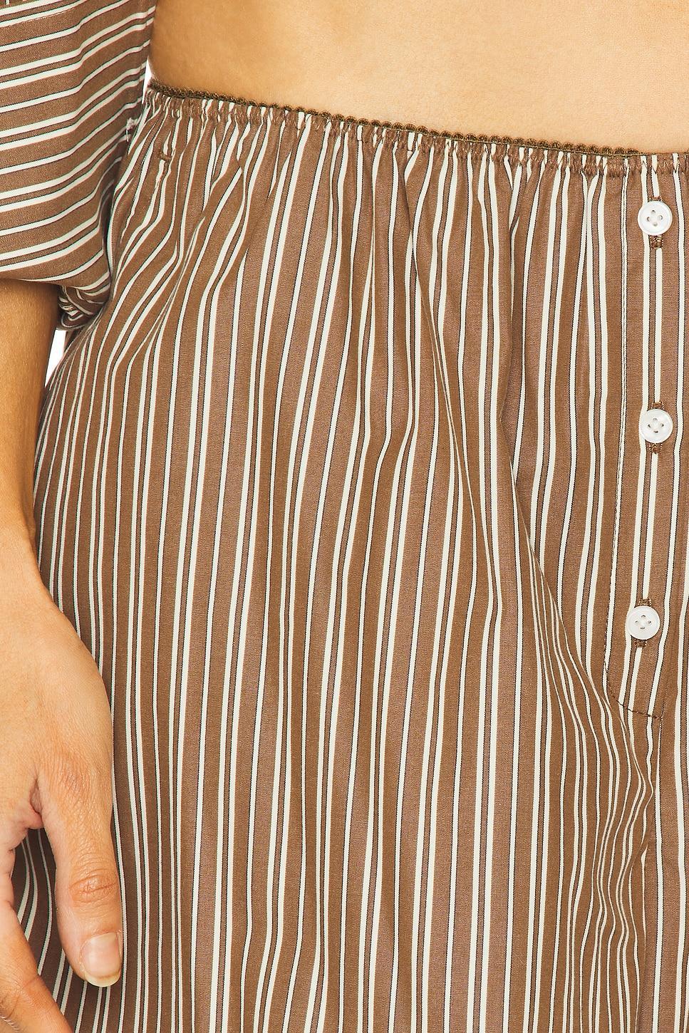Pinstripe Poplin House Pants Helsa Product Image